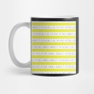 Fruit of the Spirit Yellow Scallop Mug